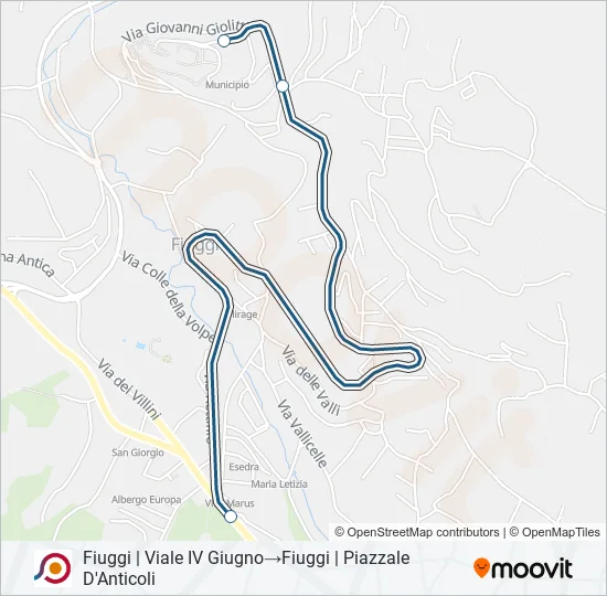 COTRAL Bus Line Map