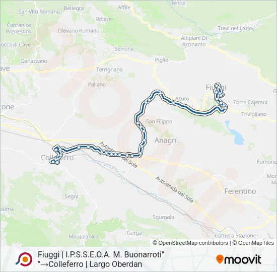 COTRAL Bus Line Map