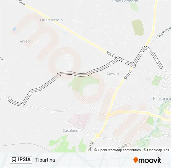 IPSIA Bus Line Map