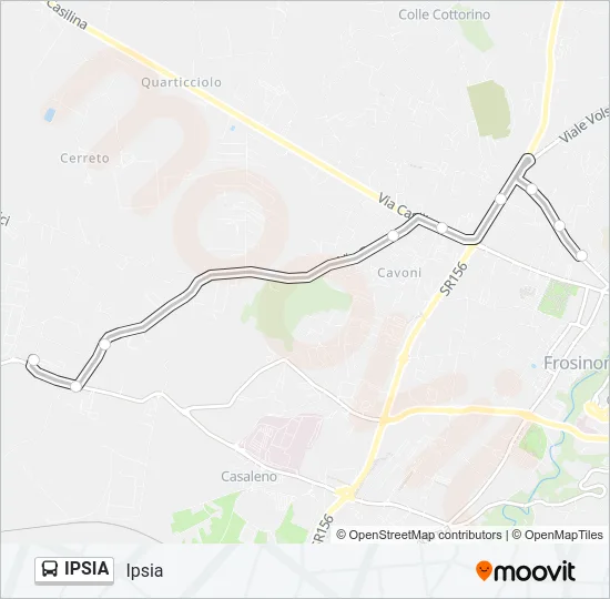 IPSIA Bus Line Map