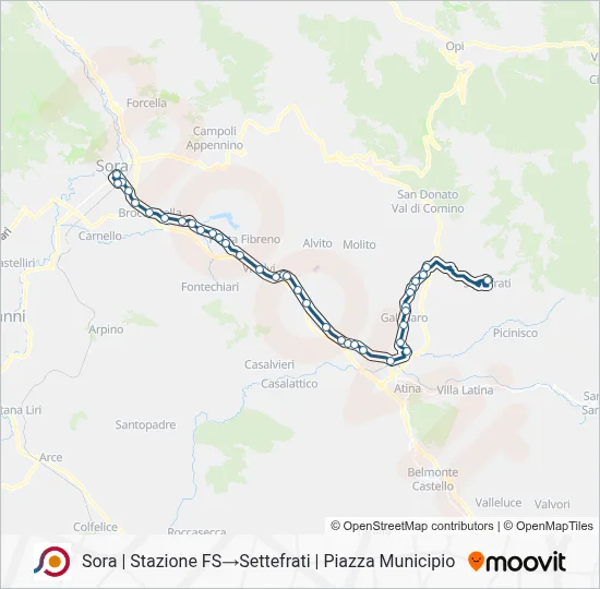 COTRAL Bus Line Map