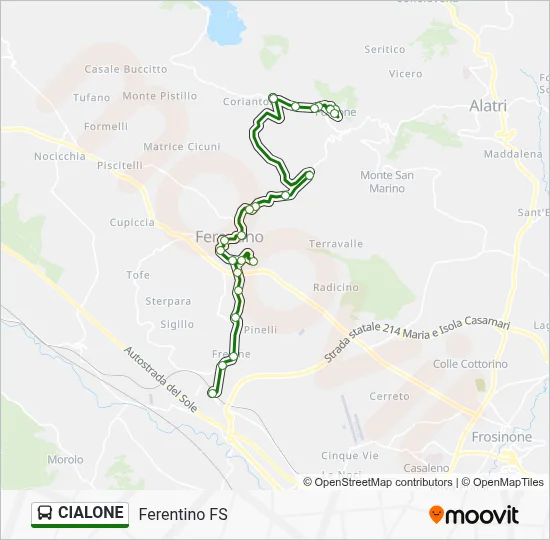 CIALONE Bus Line Map