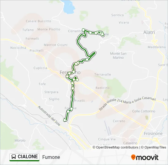 CIALONE Bus Line Map