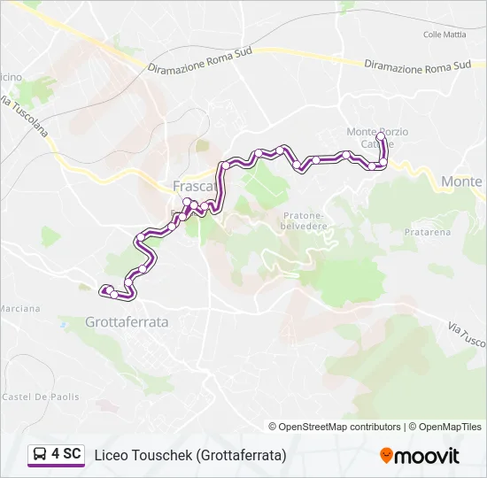 4 SC Bus Line Map