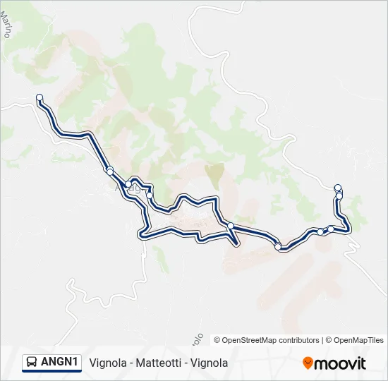 ANGN1 Bus Line Map