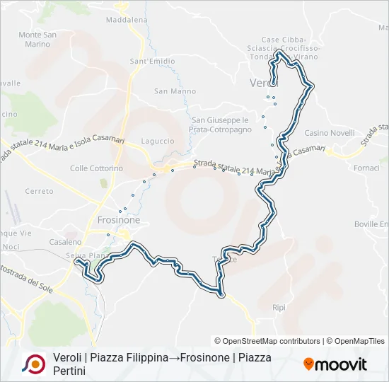 COTRAL Bus Line Map
