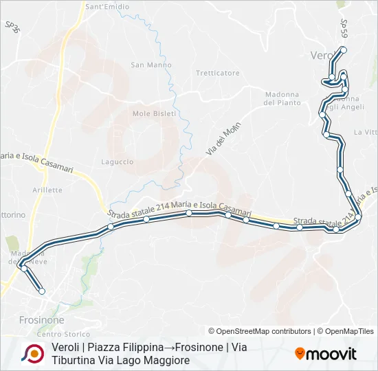 COTRAL Bus Line Map