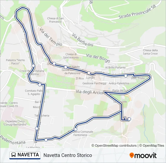 NAVETTA Bus Line Map