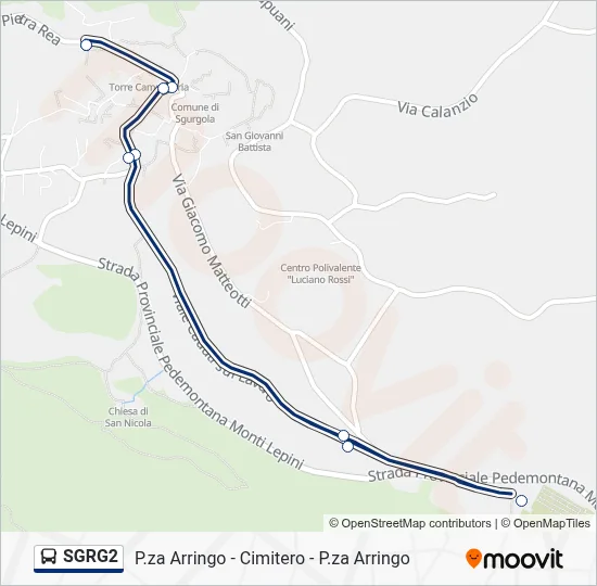 SGRG2 Bus Line Map
