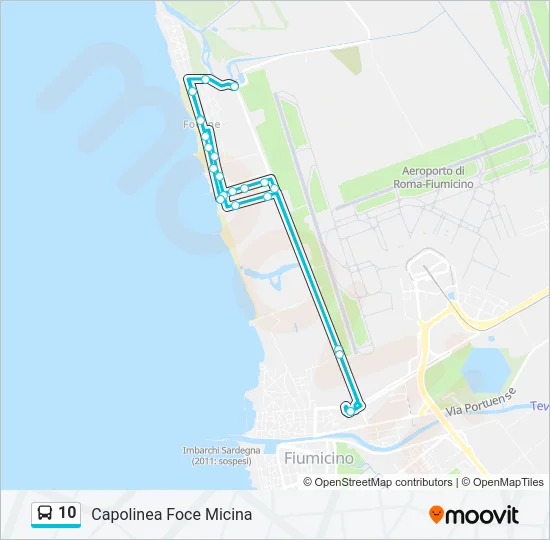 10 Bus Line Map