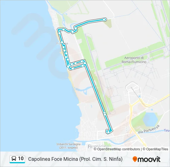 10 Bus Line Map