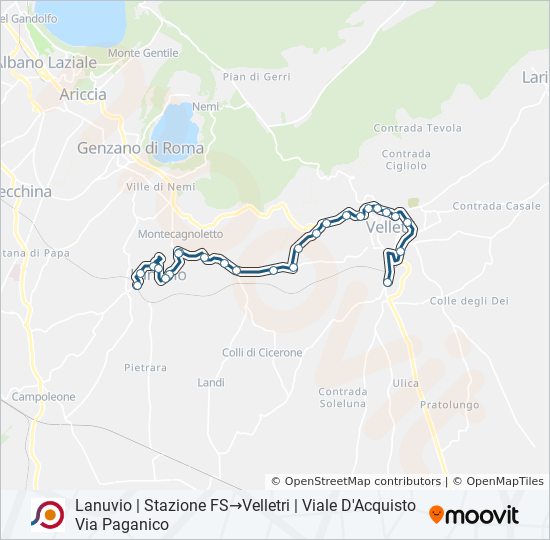 COTRAL bus Line Map