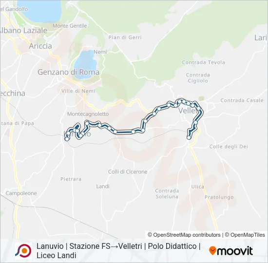 COTRAL Bus Line Map