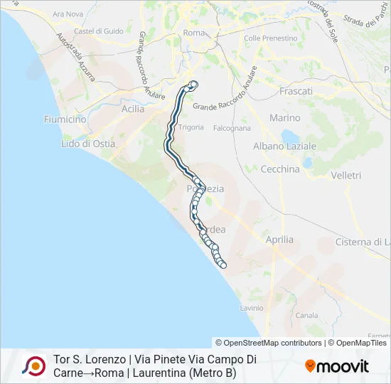 COTRAL Bus Line Map