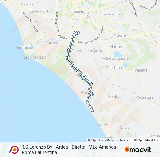 COTRAL Bus Line Map
