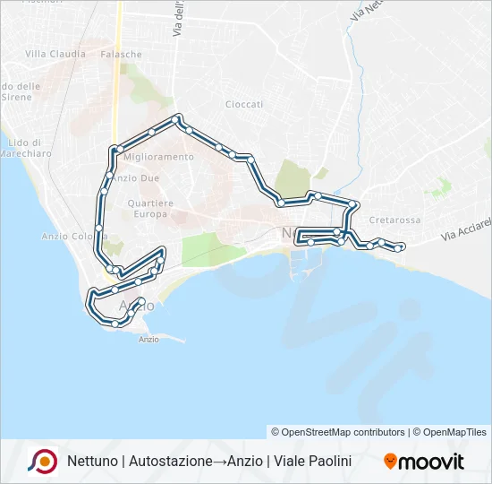 COTRAL Bus Line Map