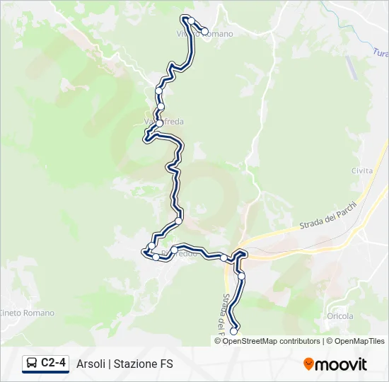 C2-4 Bus Line Map