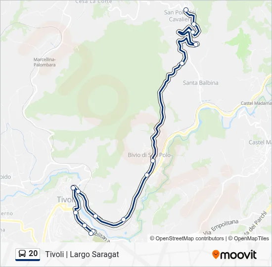 20 Bus Line Map