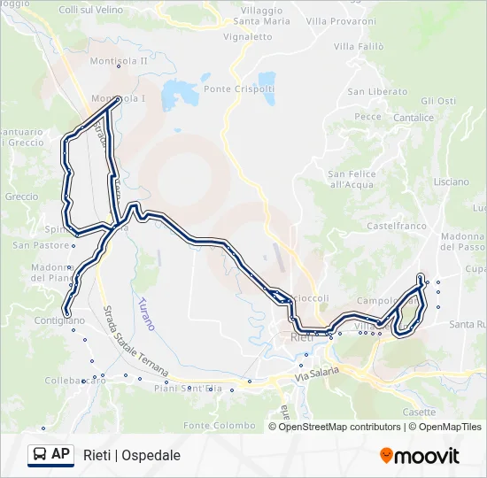 AP Bus Line Map