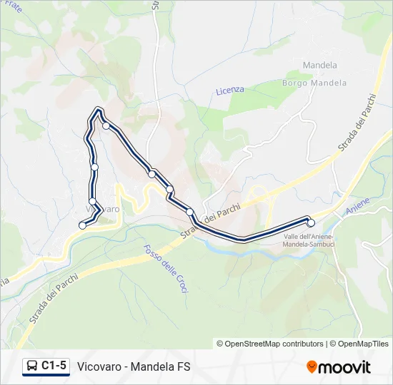 C1-5 Bus Line Map