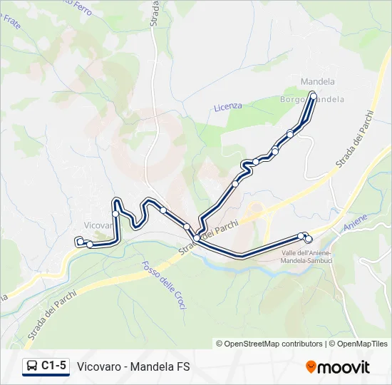 C1-5 Bus Line Map