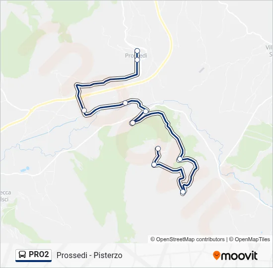 PRO2 Bus Line Map