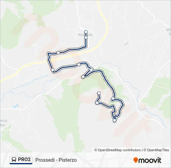 PRO2 Bus Line Map