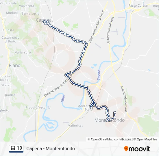 10 Bus Line Map