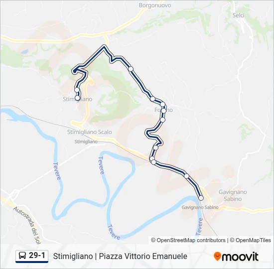 29-1 Bus Line Map