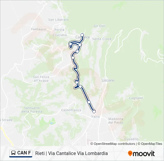 CAN F Bus Line Map
