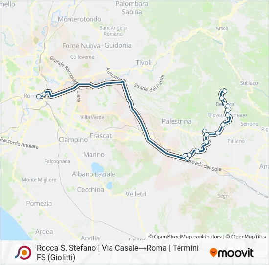 COTRAL Bus Line Map
