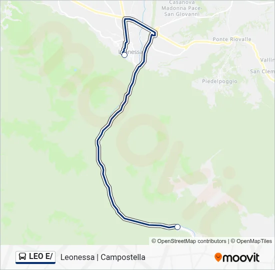 LEO E/ Bus Line Map