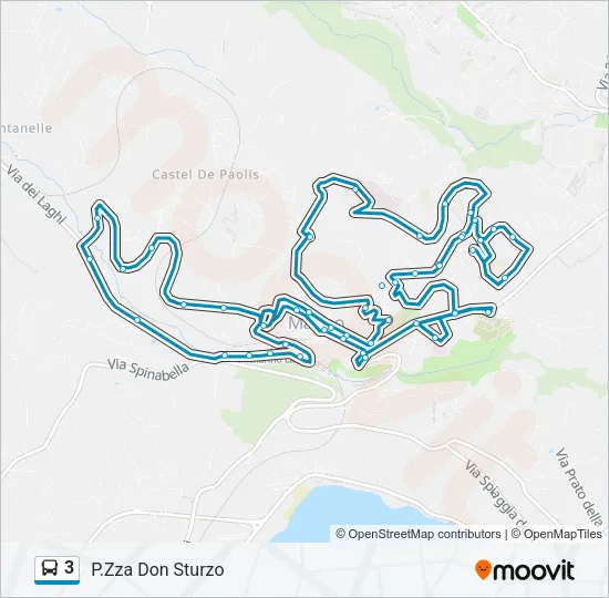3 Bus Line Map