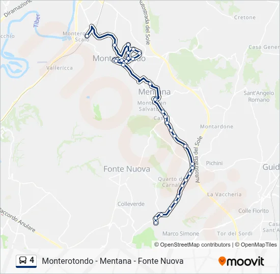 4 Bus Line Map