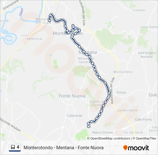 4 Bus Line Map