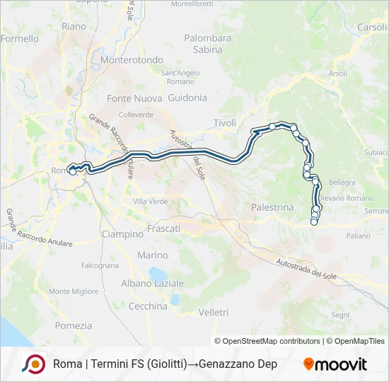 COTRAL Bus Line Map