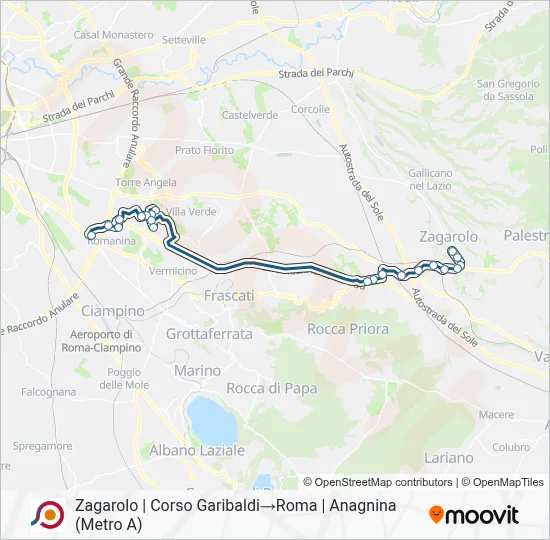 COTRAL Bus Line Map