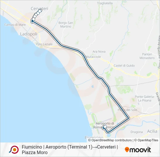 COTRAL Bus Line Map