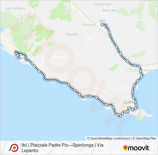 COTRAL Bus Line Map