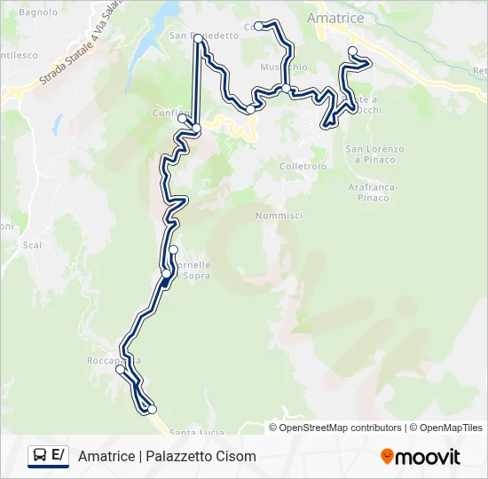 E/ Bus Line Map