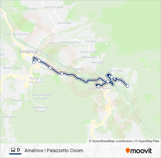 D Bus Line Map