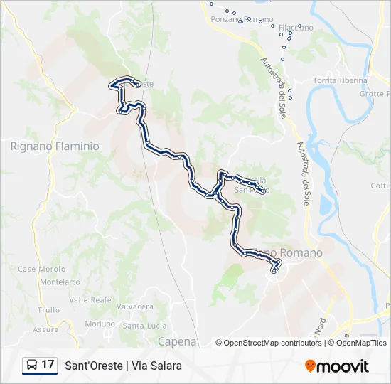 17 Bus Line Map