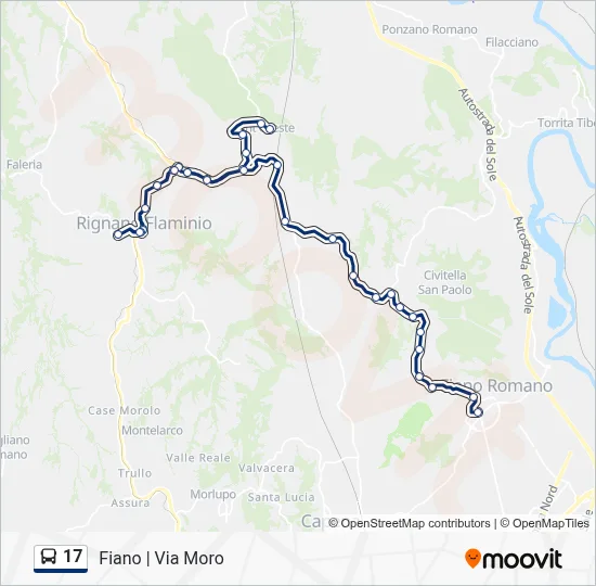 17 Bus Line Map