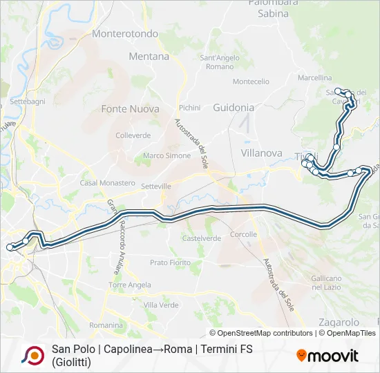COTRAL Bus Line Map