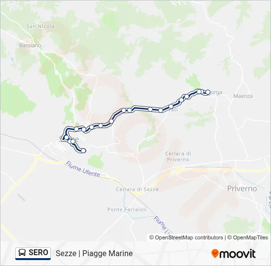SERO Bus Line Map
