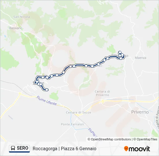 SERO Bus Line Map