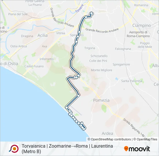 COTRAL Bus Line Map