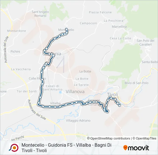 COTRAL Bus Line Map