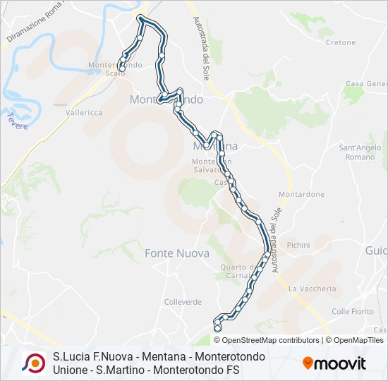 COTRAL bus Line Map