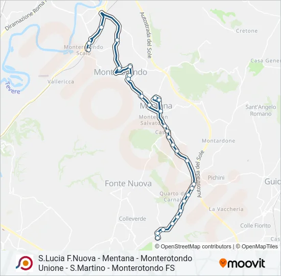 COTRAL Bus Line Map